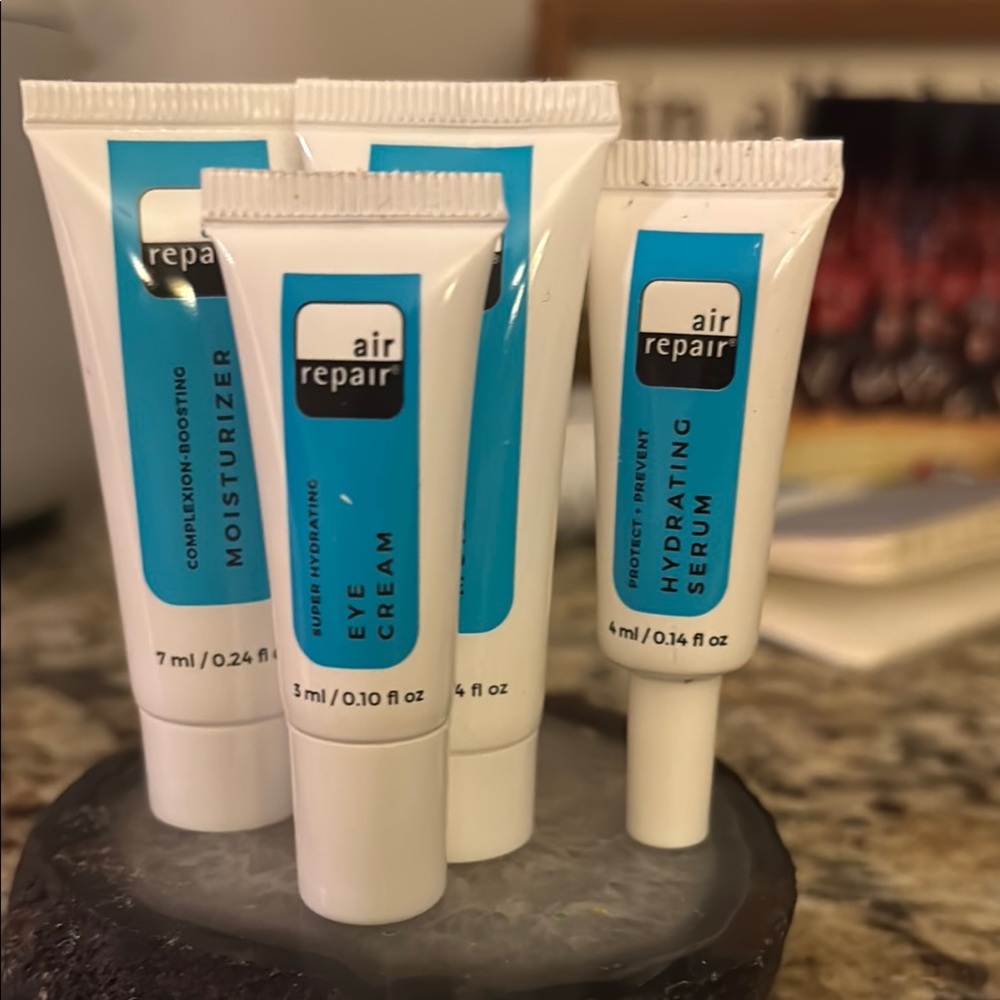 Air Repair ~ Skincare Travel Set  Moisturizer, Eye Cream, Hydrating Serum-